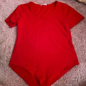 Mango Red Bodysuit for Women